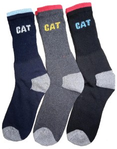 06 Pairs - Cotton Branded CAT Winter Best Quality Crew Socks for Men/Boys