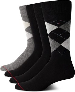 12 Pairs - Tommy Hilfiger Striped Dress Socks For Men/Boys
