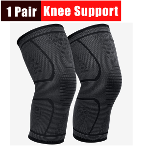 1 PAIR Knee Support Compression Sleeve Knee Pad, Arthritis Wrap Pad, ACL,  Injury Recovery, Basketball Football Badminton and More
