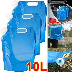 10 Liter Portable Folding Water Bag Kettle Food Grade Emergency Vehicle Urine Storage Bag Traveling Tools