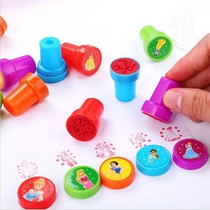 10 Pcs Assorted Zoo Animals Stamps Kids Party Favors Event Supplies For Birthday Party Gift Toys Boy Girl