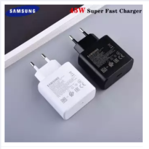100% Original Samsung 45W Super Fast Charger with Type C to Type C Cable (Global Certified Charger) Pd Charger For all Mobile Phone