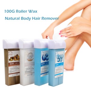 100g Hair Removal Wax Cartridge Honey Hot Depilatory Transparent Wax Cream Natural Body Hair Remover Heating Roller Wax