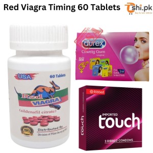 100mg Red Pfizer Viagra Delay Timing Tablets - Pack of 60 Tablet With Free Gift