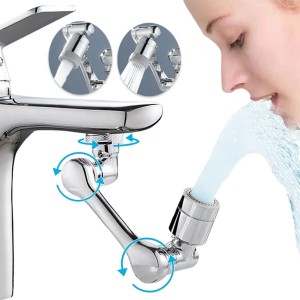 1080° Rotation Faucet Aerator Splash Dual Mode Kitchen Tap Extend Water Nozzle Faucet 22/24mm Adaptor Faucet Bubbler Robotic Arm
