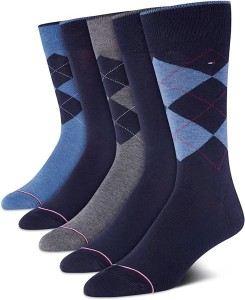 06 Pairs - Tommy Hilfiger Striped Dress Socks For Men/Boys