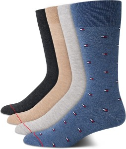 12 Pairs - Tommy Hilfiger Dotted Dress Socks For Men/Boys