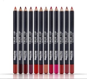 12 Pcs Professional Lip Liner Set, Waterproof Matte Lip Liner Pencil, Smooth Lip Makeup Cosmetic Pen Set