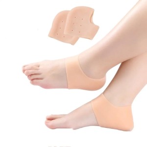 1Pair Silicone Sport Moisturizing Gel Heel Socks Cracked Foot Skin Care Protectors Anti-fatigue Foot Massager Pain Relief