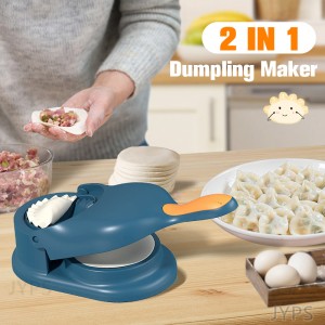 2 in 1 Dumpling Maker Automatic Dumpling Machine DIY Dough Pressing Tool Set Quickly Dumplings Mold