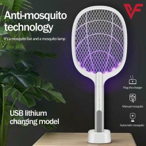 Rechargeable Mosquito Flies Killer Electric Tennis Bat Handheld Mosquito Racket Insect Fly Bug Home Office Bugs Machar Killer Mosquito Bat Electric