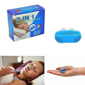 2 In 1 Silicone Air Purifier Sleep-Aid Anti Snoring Device for Men and Women (Snore Stopper Nose Clip)
