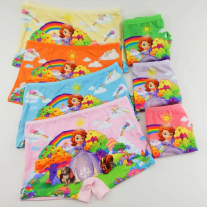 6Pcs Comfortable Cotton Printed Cute And Beautiful Boxer Suitable For 2-5 Years old kids