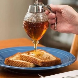 200ML Honey Juice Syrup Dispenser Practical Acrylic Pot Jar