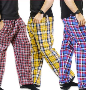 3 - Pack Printed Hosiery Pajamas for men & boy