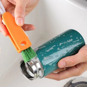 3 in 1 Cleaning Brush Cup Lid Gap Detail Cleaner Tools Water Bottle Lid for Glasses Plates Pacifiers Sports Cups Washing Tool