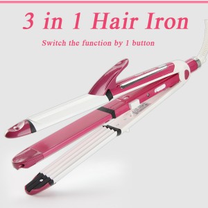 3 In 1 Multifunction Hair Straightener Hair Curler Corn Curler Ceramic Coating Hair Curling Iron Hair Styler