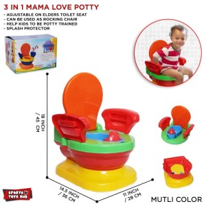 3 in 1 Potty Seat For Kids Commode Train with Me Potty Seat Topper For Toddler Training and