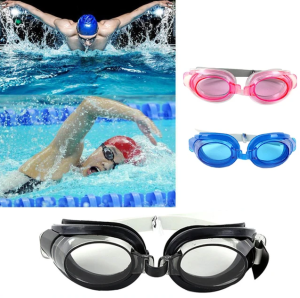 3 In 1 Swimming Goggles Anti-fog Swimming Water Pool Eyewear Waterproof Glasses with Earplugs Nose Clip Set
