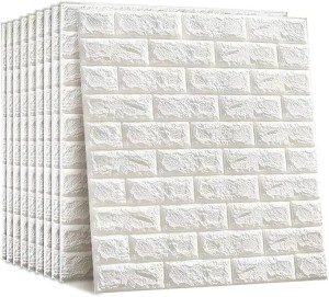 3D Brick Wall Stickers, Self Adhesive Wallpaper Foam Sheet, PE Foam High Quality Brick Wallpaper, Sofa Background Wall Décor, Peel And Stick 3D Art Wa