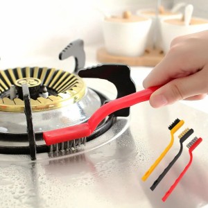 3Pcs/Set Multi-Functional Gas Stove Fiber Cleaning Wire Brush Kitchen Cleaning Tools Strong Decontamination