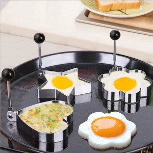 4 PCS/Set Stainless Steel Fried Egg Pancake Shaper Omelette Mold Mould Frying Egg Cooking Tools