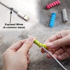 4pcs Spiral Data Cable Protective Cover