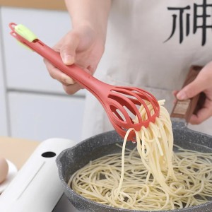 Egg Beater & Food Clip Multi-function Kitchen Gadget Salad Spaghetti Noodles Tongs