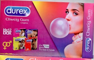 4× Durex Long Time Chweng Gum Sex Enhancement Men & Female