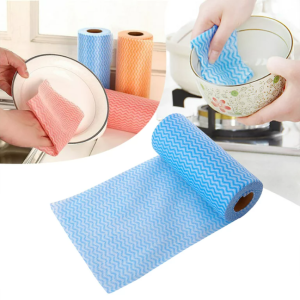 50Pcs/1Roll Reusable Super Absorbent Cleaning Wipes Household Kitchen Towels Disposable Cloth Tissue Paper Handy Napkin Tool