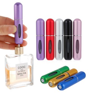 5ml Portable Mini Refillable Perfume Bottle With Spray Scent Pump Empty Cosmetic Containers For Travel