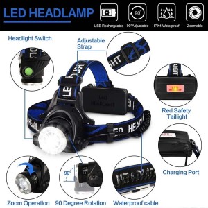 5W LED Headlight torch lamp hiking home outdoor