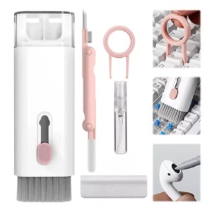 7 In 1 Cleaning Brush Set, Multifunctional Phone Keyboard Cleaning Kit, Computer Dust Cleaning, Cleaning Brush Tool for Airpods Earbud Cell Phone Lapt