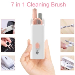 7-in-1 Keyboard Cleaning Kits Earphone Airpods Cleaner Pen Laptop Screen Cleaning Keycap Puller Camera Phone Cleaner Tools