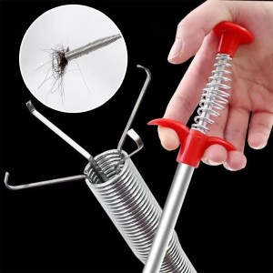 85cm Sewer Pipe Unblocker Bathroom Hair Sewer Sink Cleaning Tools Snake Spring Pipe Dredging Tool Kitchen Accessories