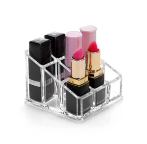 9 Grids Lipstick Holder Display Stand Clear Acrylic Cosmetic Organizer