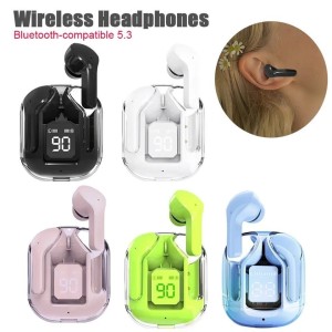 A31 EarBuds Wireless crystal Transparent and Bluetooth