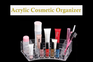 19 Compartment Curved Lipstick Cosmetic Makeup Organizer Acrylic Cosmetic Organizer