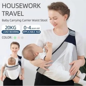 Adjustable Newborn Baby Carrier Sling Wrap Breathable Backpack Shoulder Strap For Baby Feeding