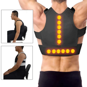 Adjustable Real Doctor Magnetic Posture Back Support Corrector Waist Trimmer Belt Shoulder Lumbar Strap Orthopedic Pain Relief