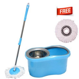 Alclean 360 Degree Heavy Quality Spin Mop With Double Bucket Dry Heavy Duty