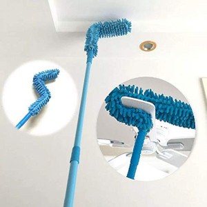 AlClean Flexible Micro Fiber Duster With Telescopic Stainless Steel Handle for Fan Cleaning Specially