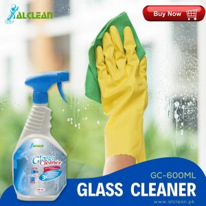 AlClean Liquid Glass Cleaner Clean & Shine HouseHold & Commercial Spray & Foam Type Window Tables Mirror Shine 600ml