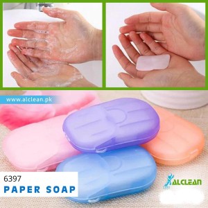 AlClean Travel Soap Paper Washing Hand Bath Clean Scented Slice Sheets 20pcs 1 Disposable Box Soap Portable Mini Paper Soap