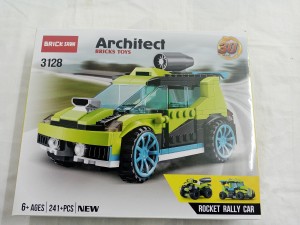 Architect Bricks Toys- 30 models- Rocket Rally Cars- 241+ pcs
