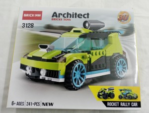 Architect Bricks Toys- 30 models- Rocket Rally Cars- 241+ pcs