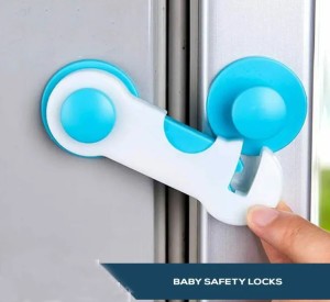 Pack Of 2 Child Baby Safety Locks Drawer Cabinets Fridge Locks Furniture Blockers Doors Baby Safety Lock Security Toddler Safety