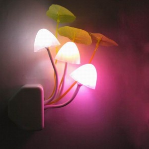 Buy 1 Get 1 Free Automatic Sensor Night Light Changing Dusk To Dawn Flower Mushroom Lamp