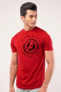 Avengers End Game Printed Red T shirt For MENS