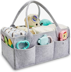 Baby Diaper Caddy Organizer - Portable Storage Basket - Essential Bag for Nursery